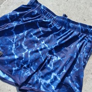 Blue Tie-Dye Women's Shorts
